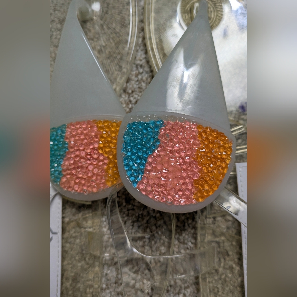 katy Perry Collections Clear Jelly Sandals with Beaded Design - Picture 2 of 4